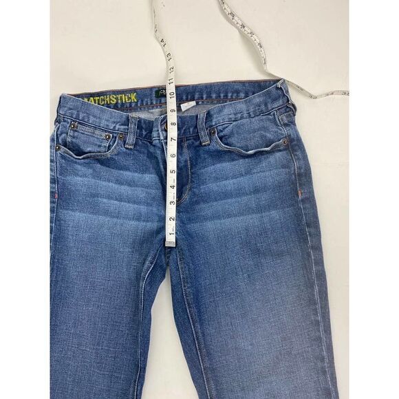 J. Crew Matchstick Jeans Crop Blue Stretch Mid Rise - Size 30 - Picture 6 of 8